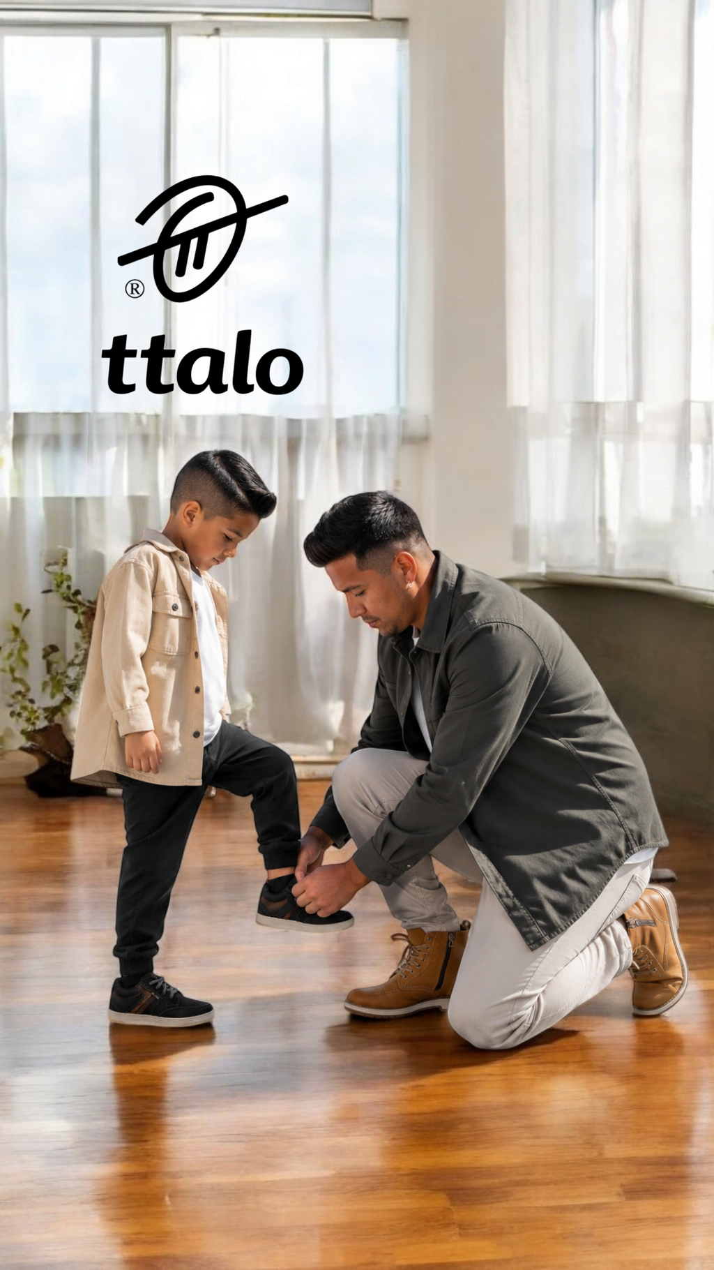 ZAPATO URBANO PARA NIÑO DE CUERO COMODO  Y RESISTENTE TTALO